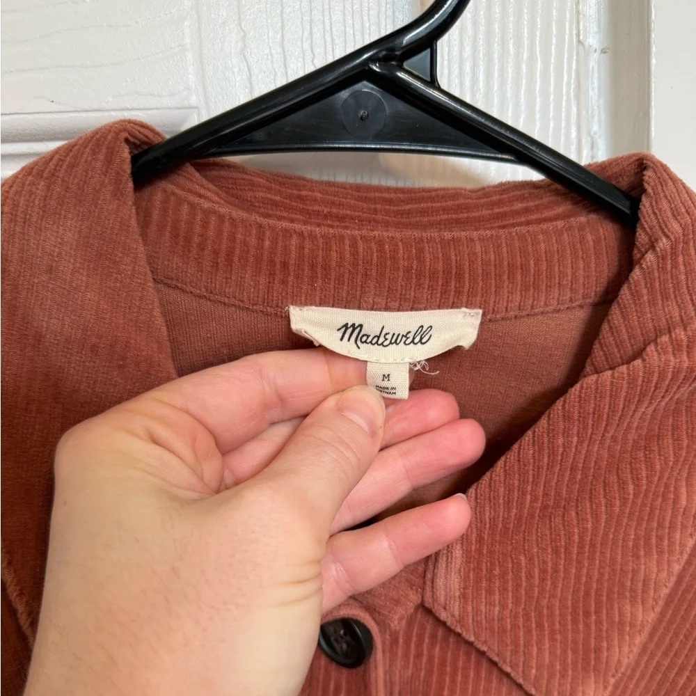 Madewell Rust Corduroy Button-Down Shirt - Picture 3 of 8